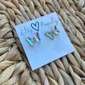 Irredescent Butterfly earrings